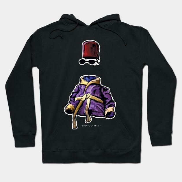 Mad Monster Invisible Man Hoodie by pentoolarts